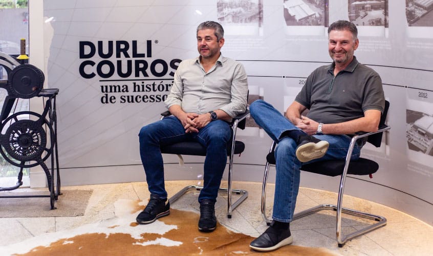 couro brasileiro em móveis 